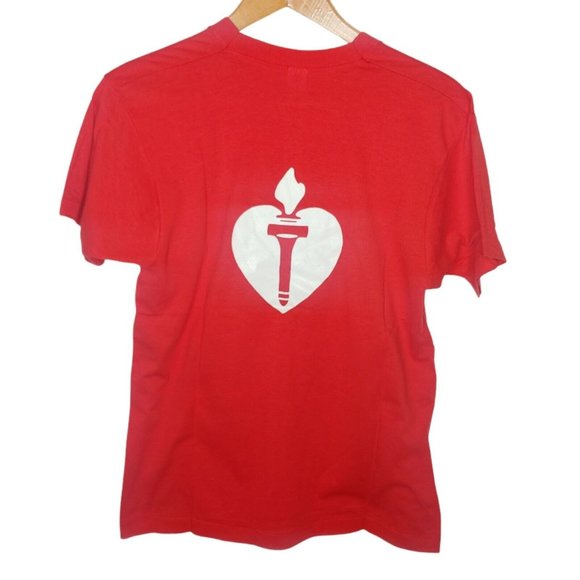 Vtg Single Stitch Am Heart Association Single Stitch Screen Stars Men L T Shirt - Picture 2 of 8